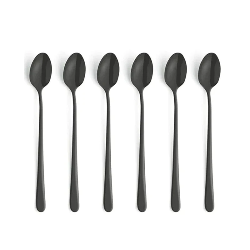 Amefa - Austin 6 Cucharas Latte - Negro Mate