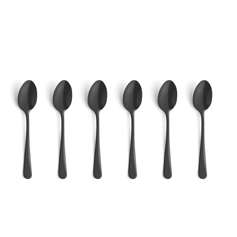 Amefa - Austin 6 Cucharaditas - Negro Mate