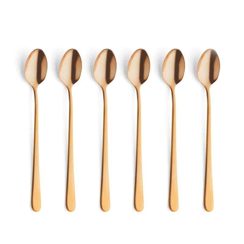 Amefa - Austin 6 Cucharas Latte - Oro Mate