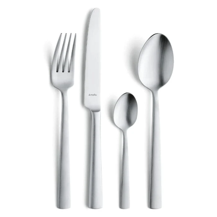 Amefa - Juego de cubiertos Ventura de 24 piezas para 6 personas - Plata