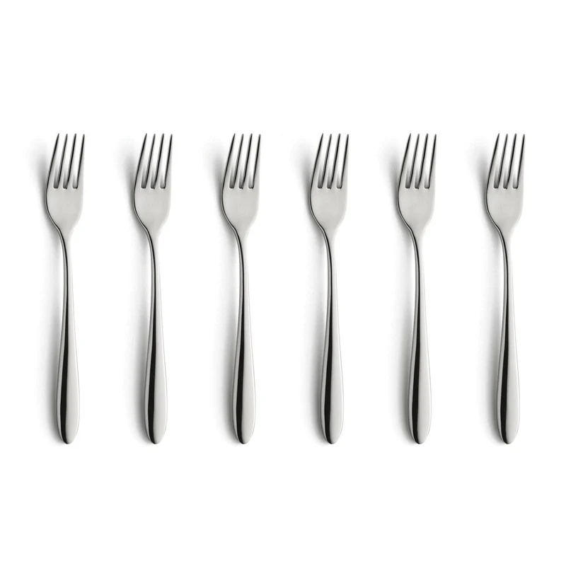 Amefa - Cuba 6 Tenedores Pasteleros - Plata