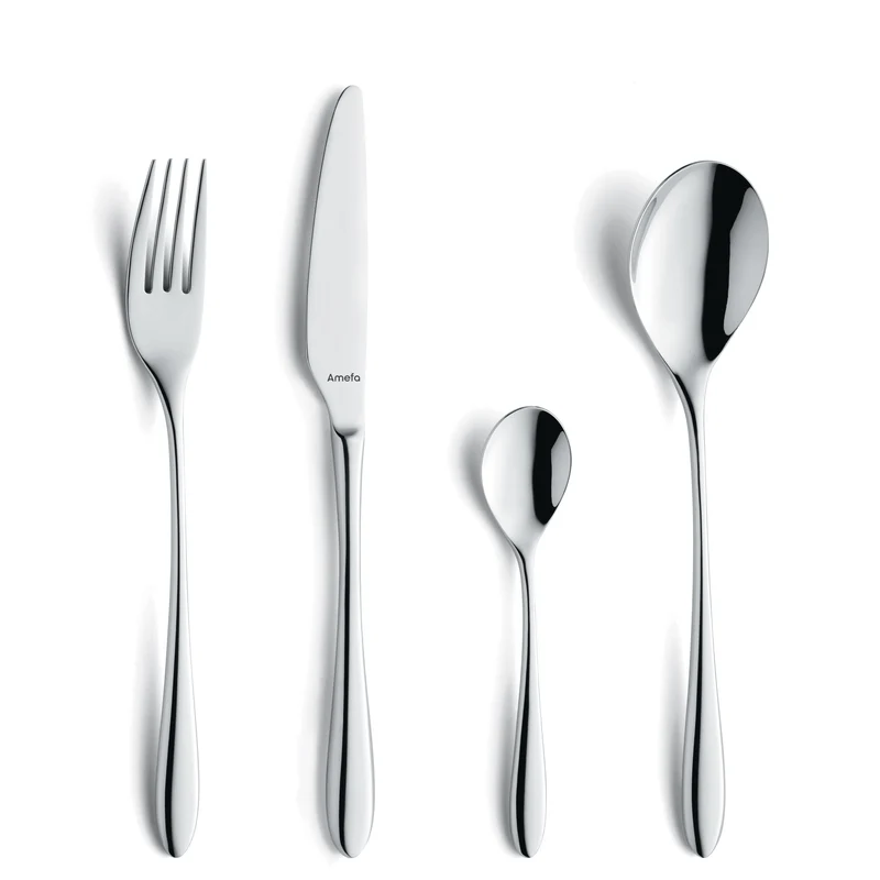Amefa - Cubertería Cuba de 24 piezas para 6 personas - Plata