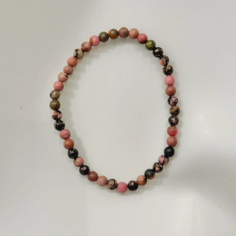Pulsera de bolas de Rodonita