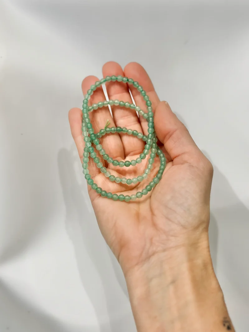 Pulsera de bolas de Aventurina Verde