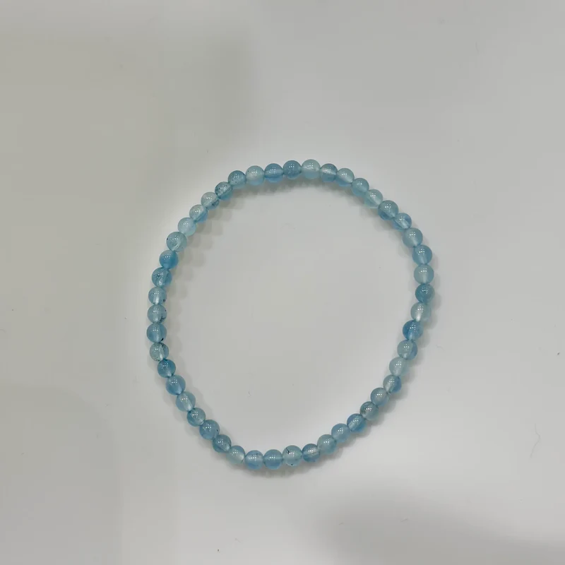 Pulsera de bolas de Aguamarina