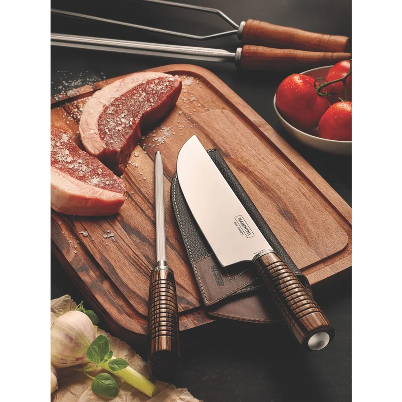 Tramontina 2-Piece Knife Set With Sharpener