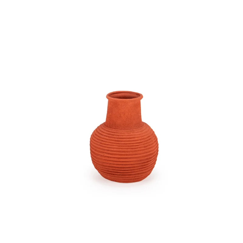 Jarrón de cerámica terracotta Melgao 24x28cm