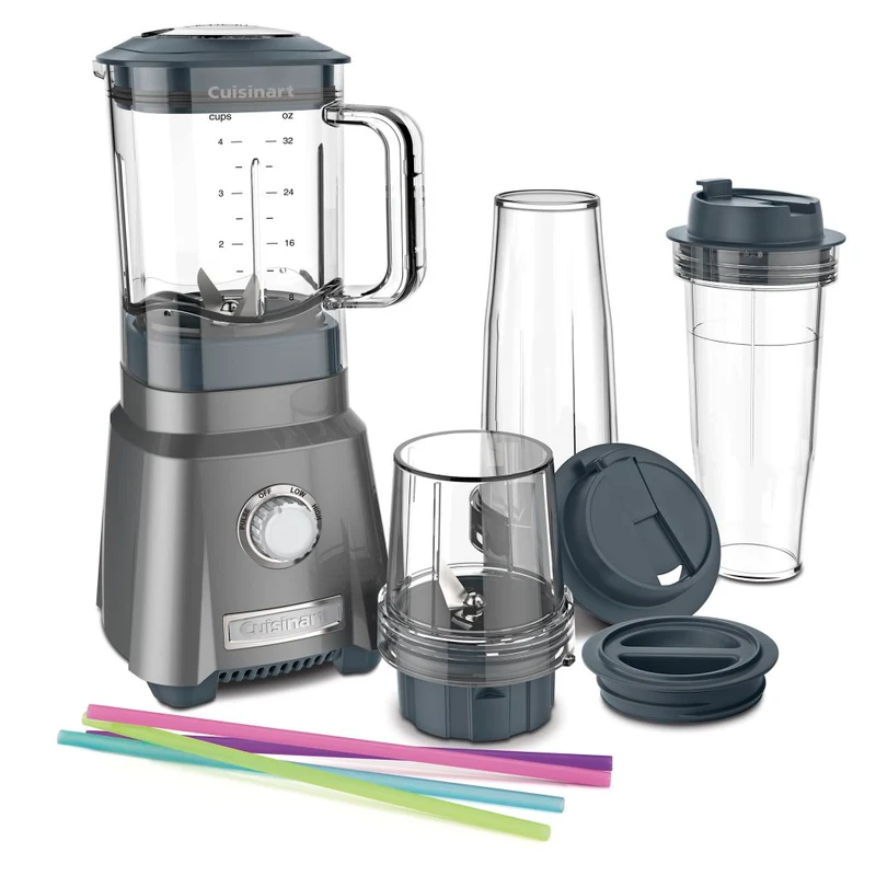 Cuisinart Set Licuadoras Compacta Hurricane (CPB380P1), 8 Piezas