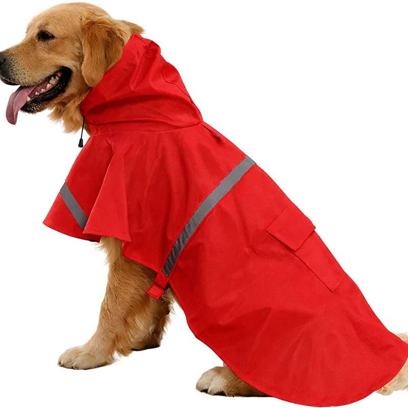 La Gotera Capa de Lluvia para Mascota, Color Rojo