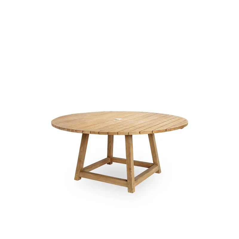 Mesa de comedor redonda en madera George D160
