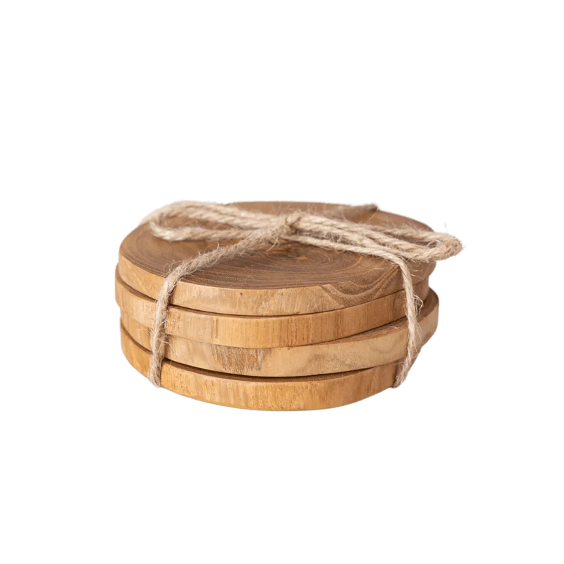 Rustic Coaster | Set of 4 | Beeswax 9x12cm