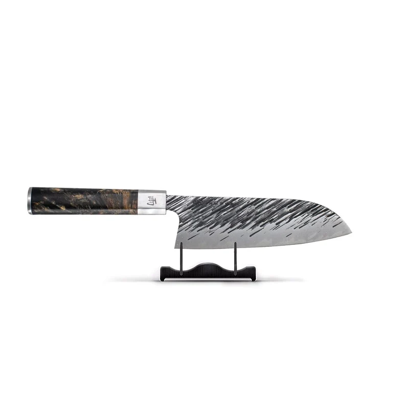 Ame - Patrón de lluvia japonés Santoku 18 cm