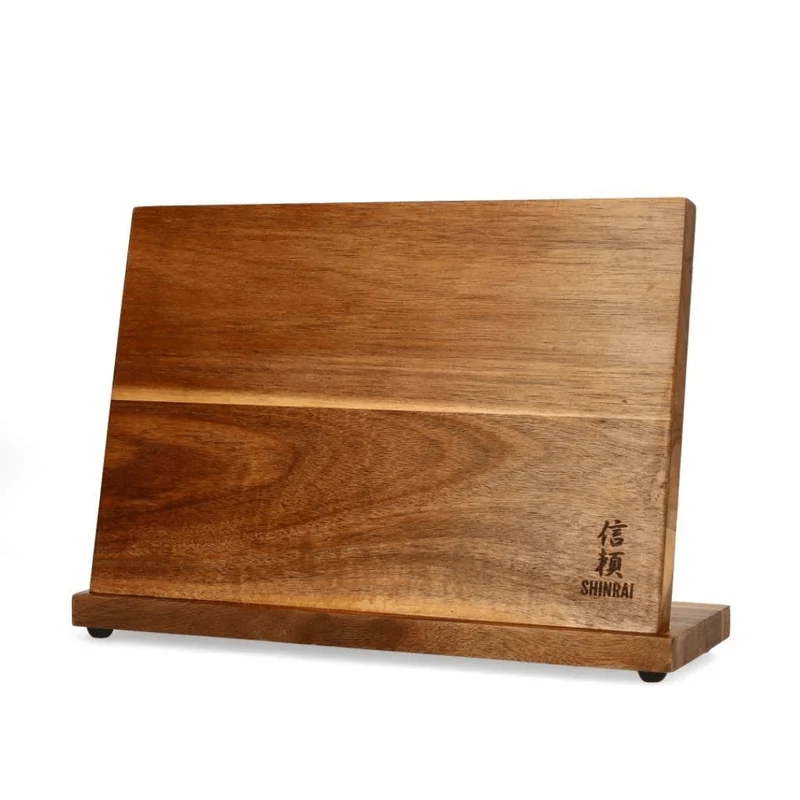 Bloque magnético para cuchillos de una cara - Madera de Acacia