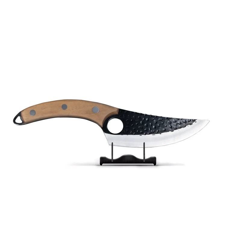 Serie Gladiator de Acero Inoxidable - Cuchillo Chef Universal con Funda - Marrón
