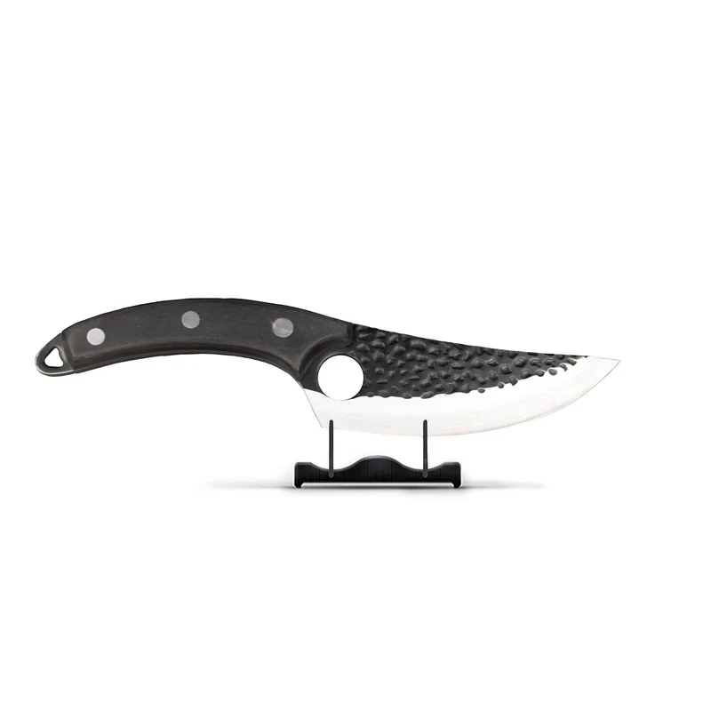 Serie Gladiator de acero inoxidable - Cuchillo de chef universal con funda - Negro