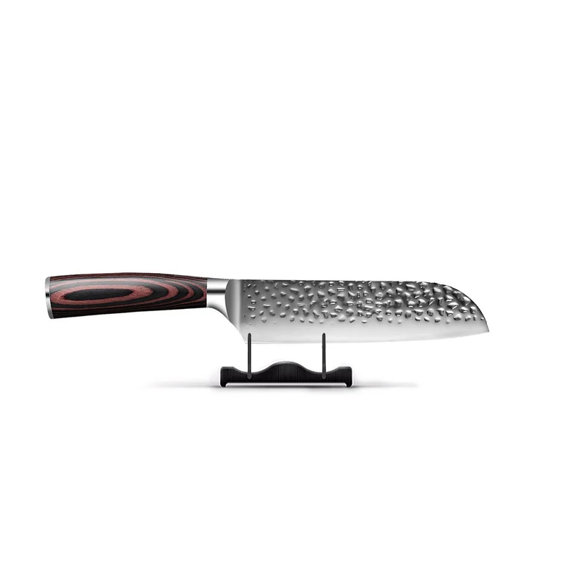 Santoku de acero inoxidable martillado 18 cm
