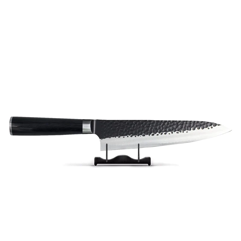 Acero Inoxidable Martillado Negro - Cuchillo Chef 20 cm