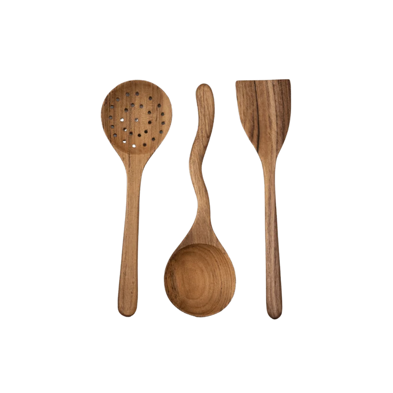 Teak Cooking Set of 3 | 31cm