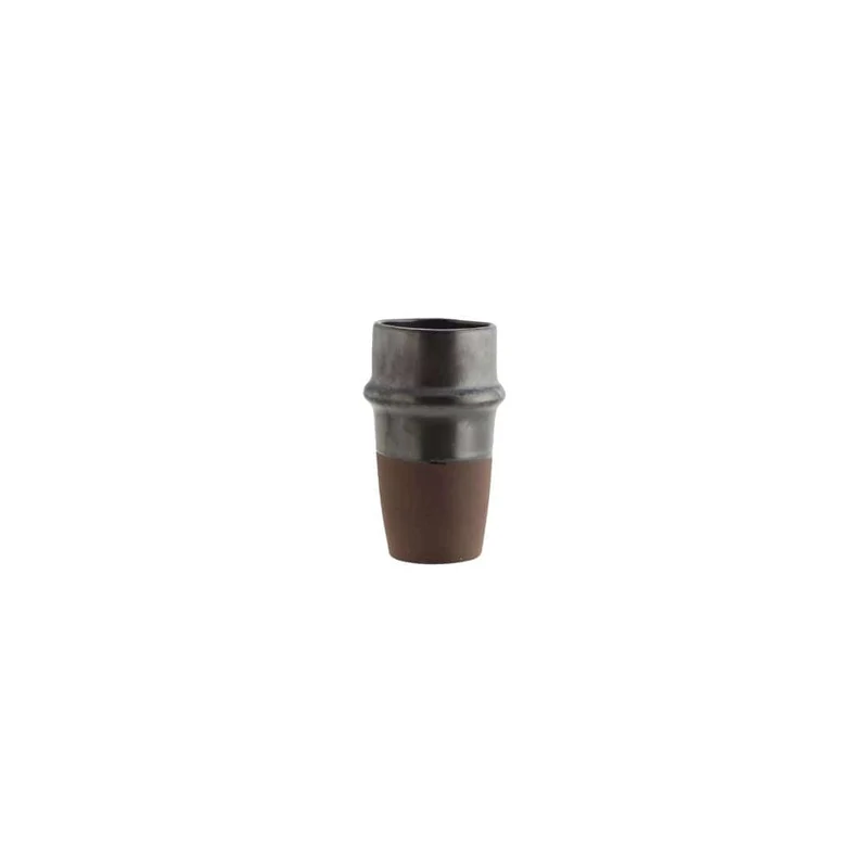 Stoneware Cup | Black/Brown 6.5x12cm