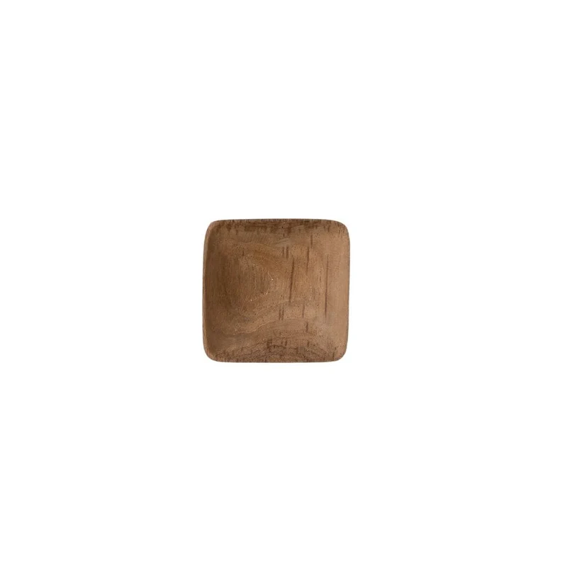 Teak Sauce Dish | 6x6cm