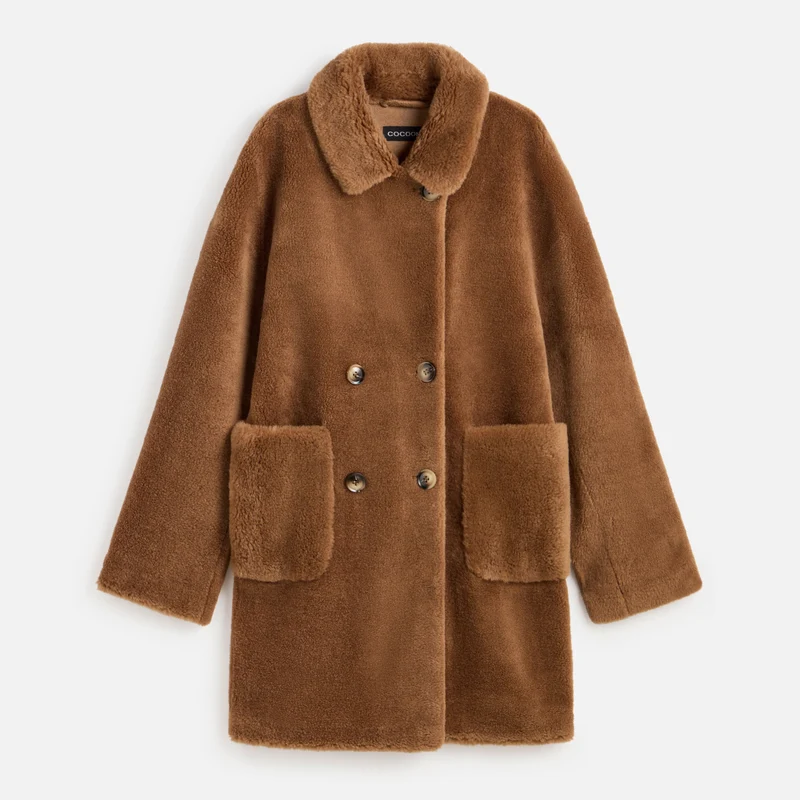 Abrigo eco wool - camel L