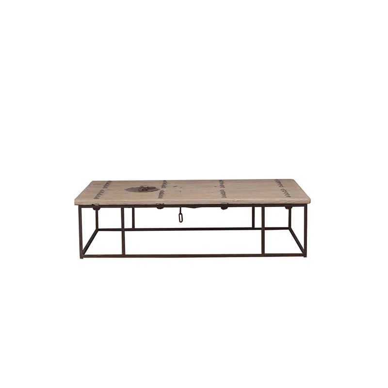 Mesa de centro madera hierro 175x113 - Heritage