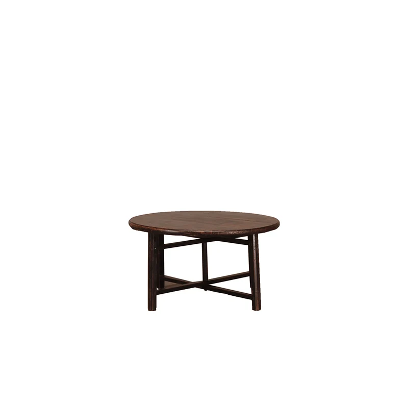 Mesa auxiliar redonda de madera oscura D108 - Heritage