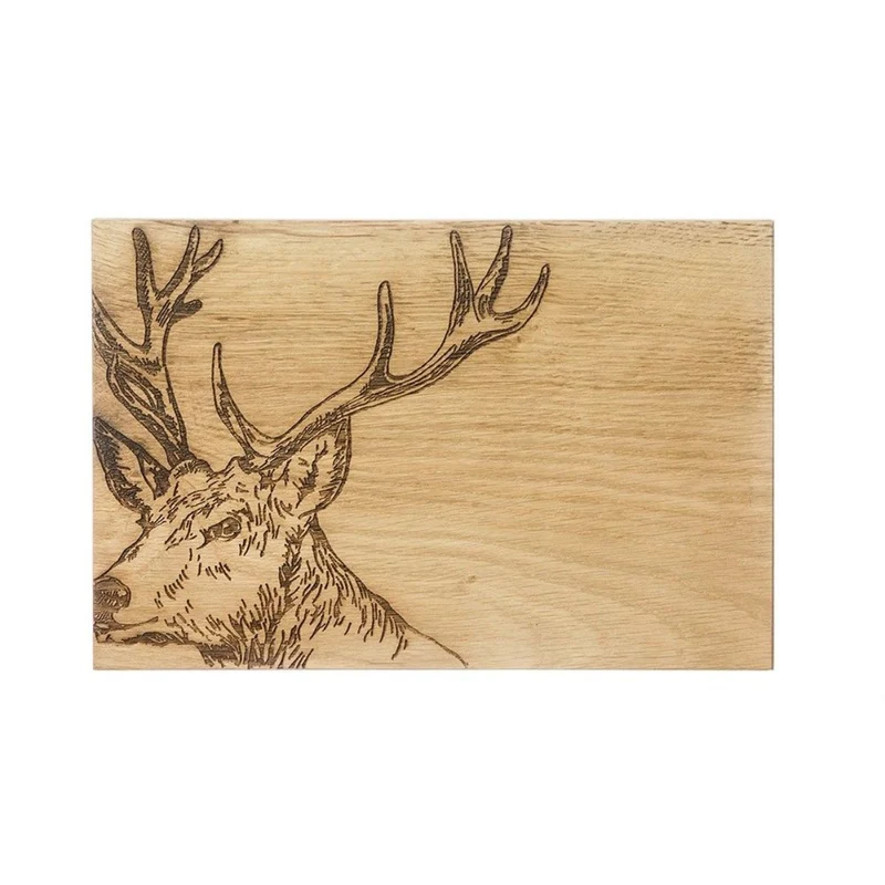 Tabla para servir 30 cm de madera de roble Selbrae