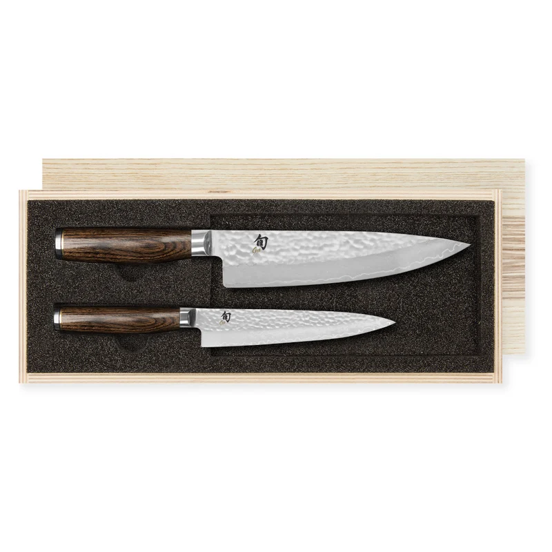 Kai Shun Premier Damascus Knife Set.