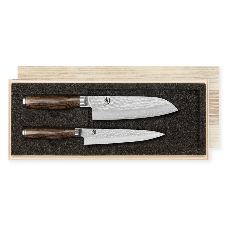 Kai Shun Premier Damascus Santoku Knife Set