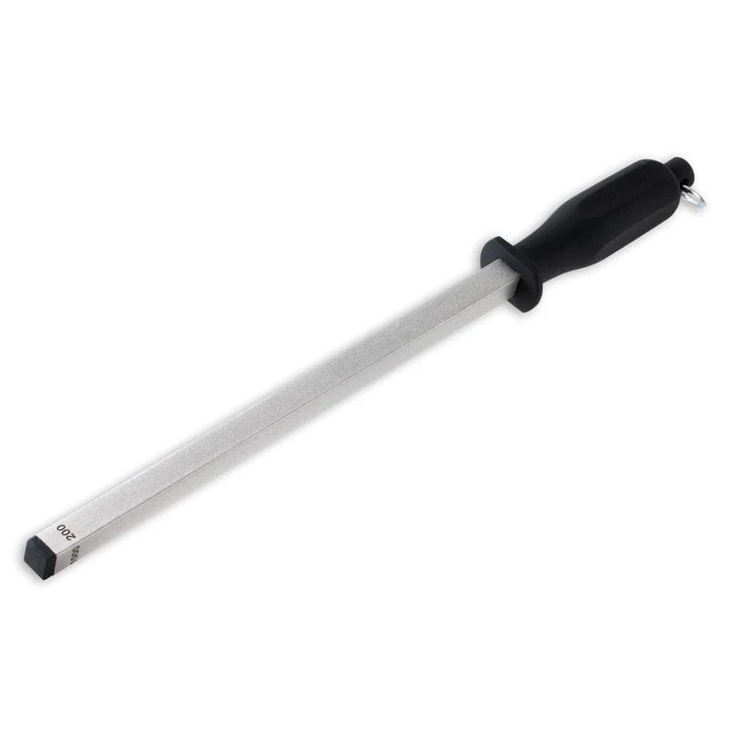 Messermeister - Varilla de afilar de diamante de 4 lados de 30 cm de largo
