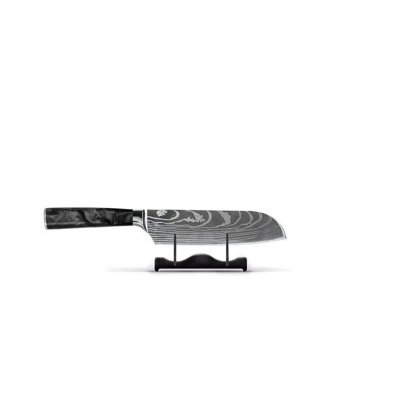 Serie japonesa con estampado de ónix de Damasco - Cuchillo Santoku pequeño (13 cm)
