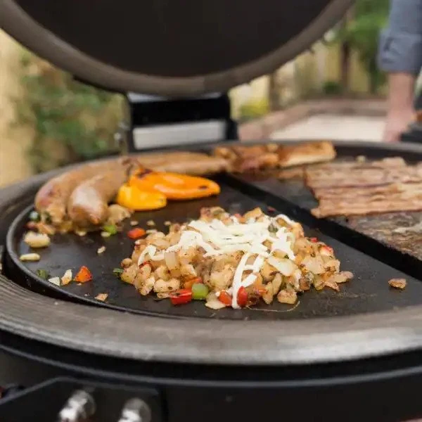 Kamado Joe Half Moon Cast Iron Reversible Griddle for Big Joe