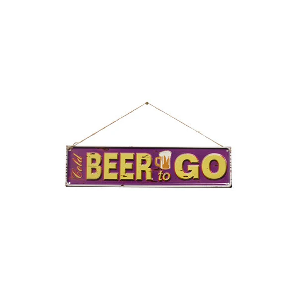 "Beer To Go" Wall Sign